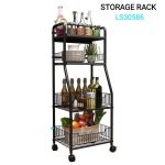 4 Layer Multi Function Rack With Wheels