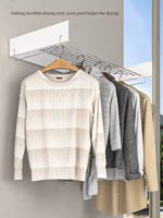 Aluminum Wall Mounted Retractable Clothes Drying Rack 1 Meter - Image 4