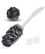 Loofah-Charcoal Back-Scrubber & Bath-Sponges - Image 3