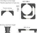 Adjustable Undercarriage Bracket Base Stand For Washing Machine Refrigerator - Image 6