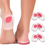 Soft Silicone Gel Insoles for Heel Spurs Pain Relief Foot
