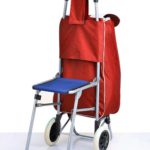 PAffy Foldable Shopping Trolley Bag with Chair