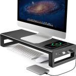 Wireless Charging Aluminum Monitor Stand