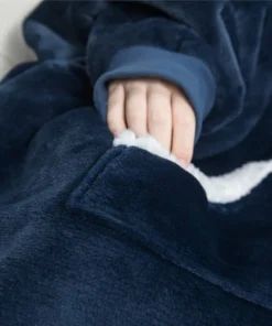 Alternative view of Wearable Blanket Hoodie – Oversized Fleece Pullover with Hood
