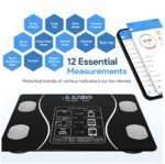 Scale Body Weighing Machine Weight Digital Electronic Fat Bmi Bathroom Composition Analyzer Wireless - Image 4