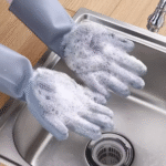 Sponge Rubber Scrub Gloves Cleaning - Image 2
