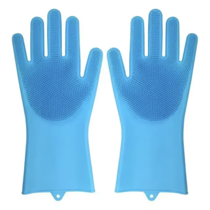 Sponge Rubber Scrub Gloves Cleaning