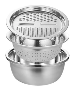 Vegetable Slicer Cutter Drain Basket Stainless Steel