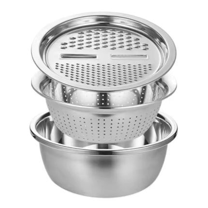 Vegetable Slicer Cutter Drain Basket Stainless Steel