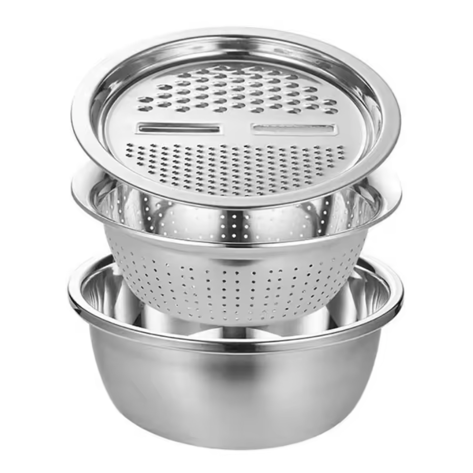 Screenshot 2025-08-25 at 6.02.51 PM Vegetable Slicer Cutter Drain Basket Stainless Steel - Image 1