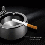 Cigar Ashtray Retro Metal Gray - Image 2