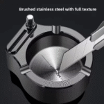 Cigar Ashtray Retro Metal Gray - Image 5