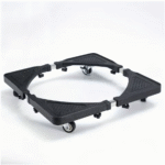 Fridge Stainless Steel Adjustable Base Washer Trolley - Image 2