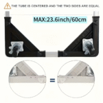 Fridge Stainless Steel Adjustable Base Washer Trolley - Image 5