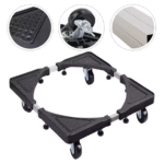 Fridge Stainless Steel Adjustable Base Washer Trolley