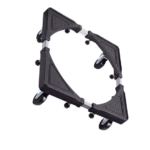 Fridge Stainless Steel Adjustable Base Washer Trolley - Image 16