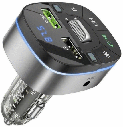 Transparent Car Charger AUX & FM & USB