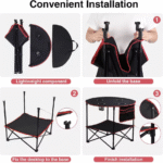 Folding Table with 4 Cup Holders - Image 4