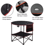 Folding Table with 4 Cup Holders - Image 7