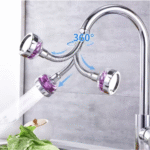 360 Rotating Kitchen Faucet Extender High Pressure - صورة 2