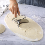 Stainless Steel Large Dumpling Skin Dough Circle Roller Machine Cutters - Image 9