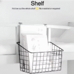 Hanging Door Rear Rack Grid Storage Basket - Image 5