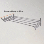 Aluminium wall metal folding extendable clothesline 80CM - Image 8