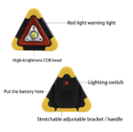 LED Car Emergency Light Solar Triangle - Image 5