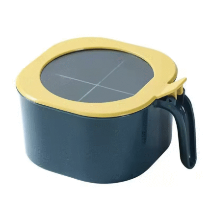 Four-Grid Seasoning Box – Spice Jar Set with Tray & Covers