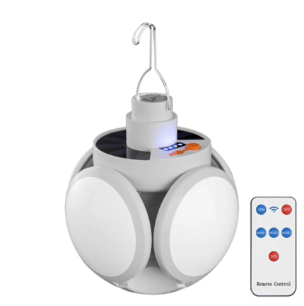 LED Solar Camping Light – Portable Rechargeable Waterproof Lantern (500LM)