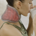 Calming Heat Vibrating Neck Wrap – Heated Massager with Adjustable Strap - Image 2