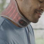 Calming Heat Vibrating Neck Wrap – Heated Massager with Adjustable Strap - Image 4