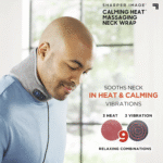 Calming Heat Vibrating Neck Wrap – Heated Massager with Adjustable Strap - Image 8