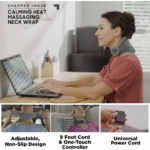 Calming Heat Vibrating Neck Wrap – Heated Massager with Adjustable Strap - Image 11