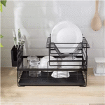 Metal Dish Drain Rack Basket Double-layer - Image 9