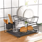 Metal Dish Drain Rack Basket Double-layer - Image 10