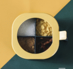 Four-Grid Seasoning Box – Spice Jar Set with Tray & Covers - Image 6