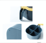 Four-Grid Seasoning Box – Spice Jar Set with Tray & Covers - Image 10