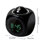 LCD Digital Projection Alarm Clock – Voice & Temperature Display - Image 4