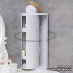 360° Rotating Bathroom Storage Rack – Wall Mounted - Image 3