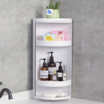 360° Rotating Bathroom Storage Rack – Wall Mounted - Image 4