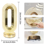 Crystal Touch Table Lamp – USB Rechargeable - Image 4