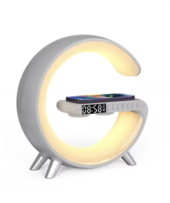 15W Wireless Charger Alarm Clock – Speaker & RGB Night Lamp
