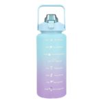 Large Capacity 2000ml Gradient Sports Water Bottle with Straw – BPA Free Tritan