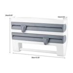 4-in-1 Wall-Mounted Paper Dispenser – Foil, Film & Towel Rack - Image 2