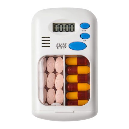 Automatic Pill Reminder Box – Portable Travel Medicine Organizer with Timer