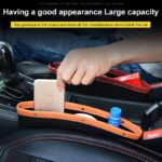 Vehicle Storage Box | Premium PU Leather Seat Catcher | Gap Filler Car Organizer| - صورة 8