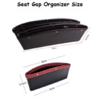 Vehicle Storage Box | Premium PU Leather Seat Catcher | Gap Filler Car Organizer| - صورة 19