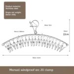 20 Clips Laundry Hanger - Image 2