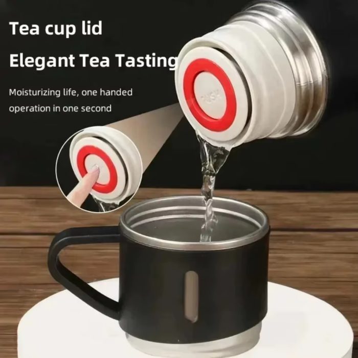 🏷️ Vacuum Flask Set – 500ML Stainless Steel Business - صورة 6